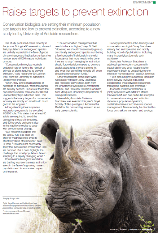 Adelaidean story Nov 2009