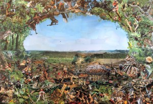 tropical deforestation collage